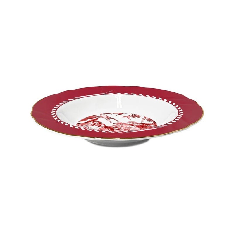 SET 6 PIATTI FONDI DIAM 21 - LE ROUGE 