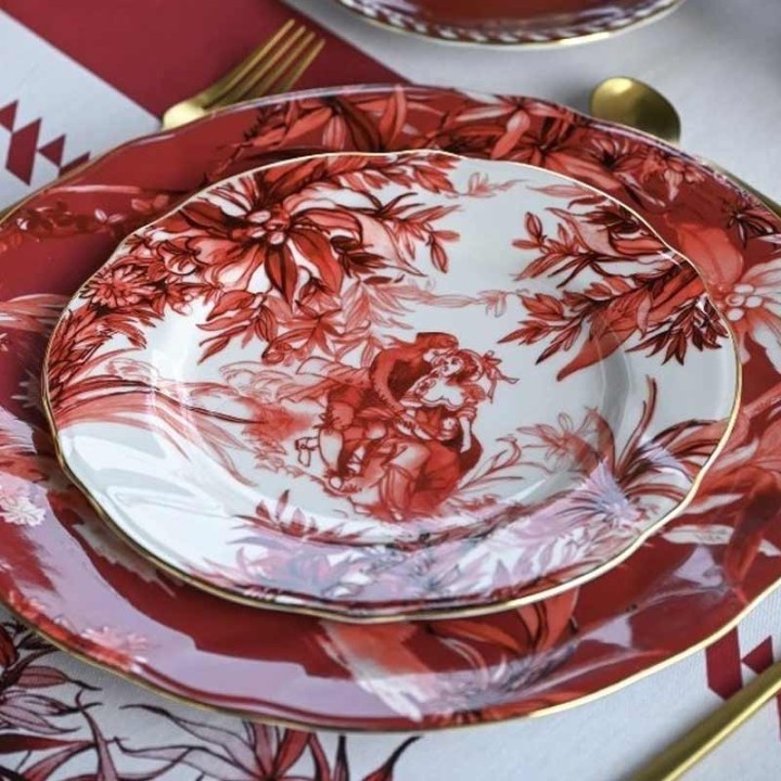 Baci Milano Set di 6 piatti da frutta Le Rouge rossa