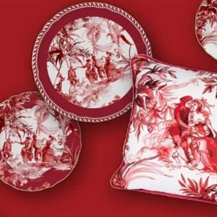 Baci Milano Set di 6 piatti da frutta Le Rouge rossa