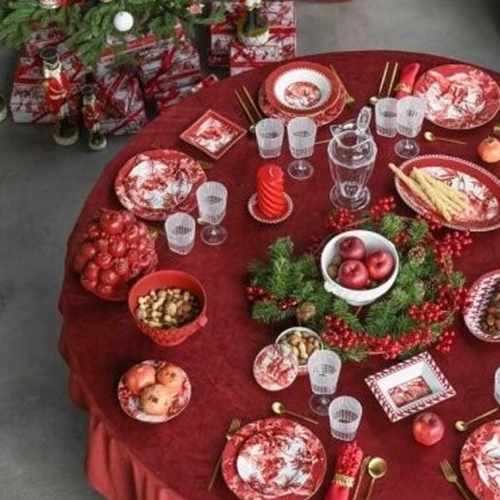 Baci Milano Set di 6 piatti da frutta Le Rouge rossa