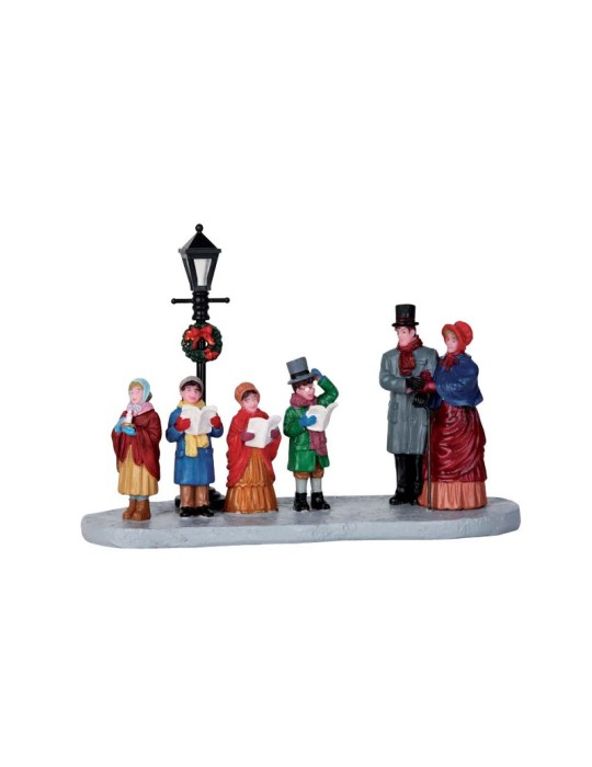 Lemax Street Lamp Serenade - Scena Natalizia Illuminata in Resina - Cod. 63272