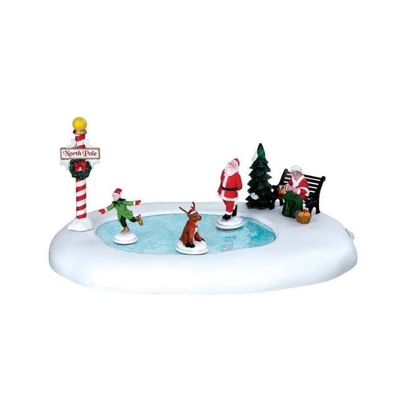 Lemax North Pole Ice Follies - Scena Natalizia Animata con Luci - Cod. 64045