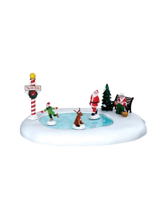 Lemax North Pole Ice Follies - Scena Natalizia Animata con Luci - Cod. 64045