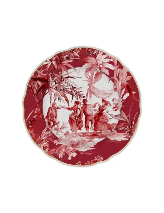 SET 6 PIATTI PIANI DIAM 28 - LE ROUGE 