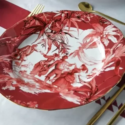 SET 6 PIATTI PIANI DIAM 28 - LE ROUGE  2