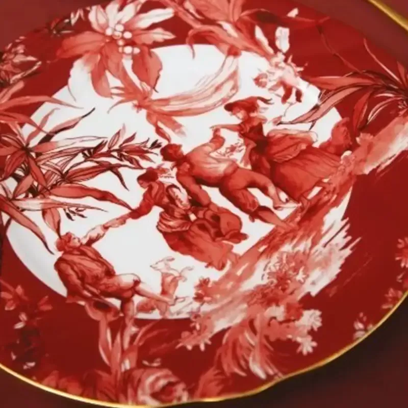 SET 6 PIATTI PIANI DIAM 28 - LE ROUGE 