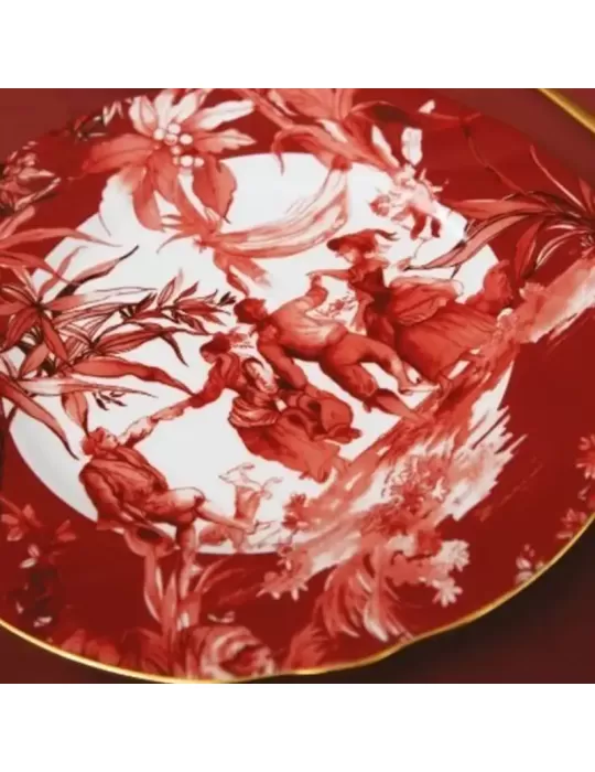 SET 6 PIATTI PIANI DIAM 28 - LE ROUGE 