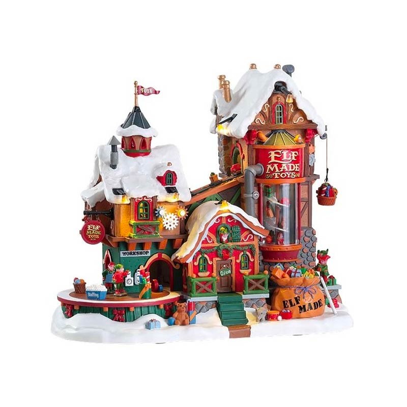 Lemax Elf Made Toy Factory - Fabbrica di Giocattoli Animata con Luci e Suoni