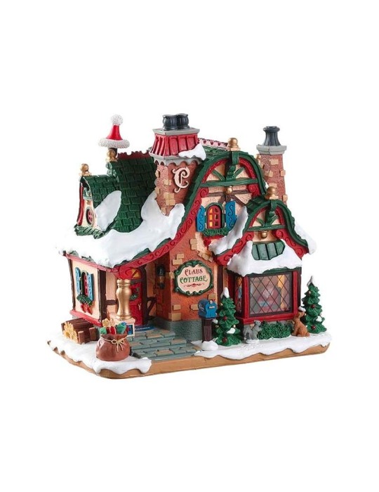 Lemax The Claus Cottage - Dimora di Babbo Natale Illuminata con Luci LED