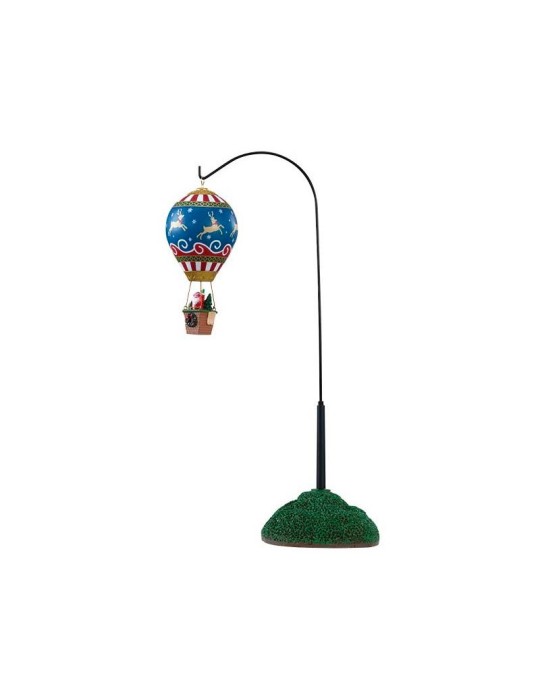 Lemax Reindeer Hot Air Balloon - Mongolfiera Animata di Babbo Natale h 37,9 cm