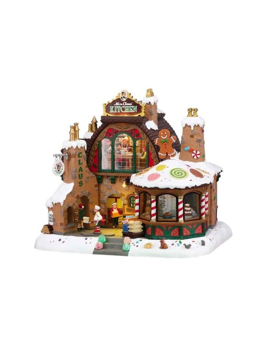 Mrs. Claus' Kitchen – Edificio Natalizio in Movimento Lemax Santa’s Wonderland