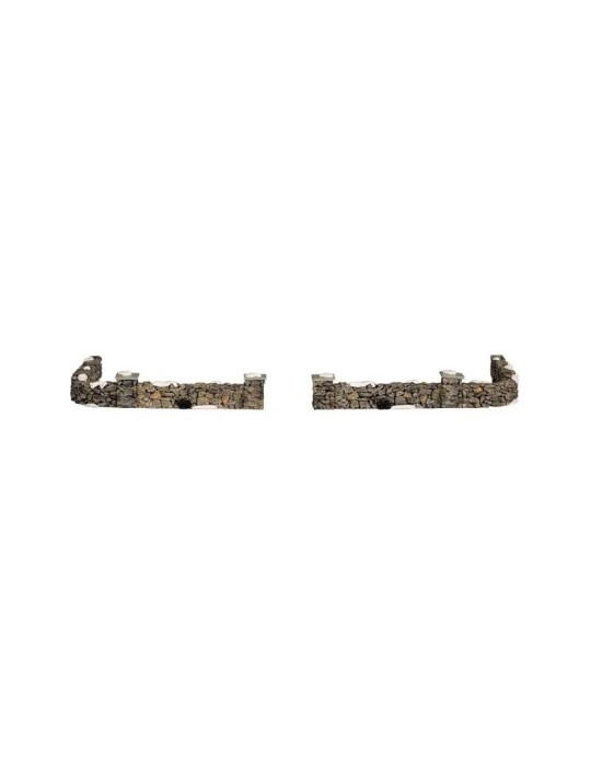 Lemax Colonial Stone Wall - Set di 10 Muretti in Pietra per Home Decor - Cod. 93304