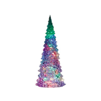 CRYSTAL LIGHTED TREE, 4 COLOR CHANGEABLE