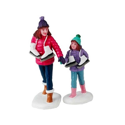 SKATING SISTERS, SET OF 2