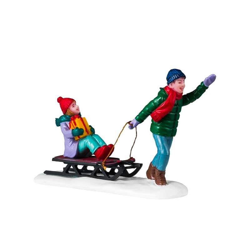 Lemax Christmas Eve Visit 42326 – Statuina in Resina Collezione Caddington Village