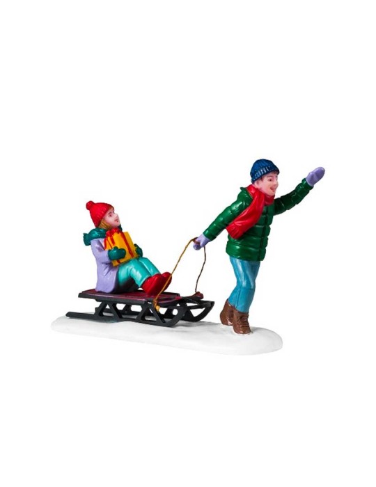 Lemax Christmas Eve Visit 42326 – Statuina in Resina Collezione Caddington Village
