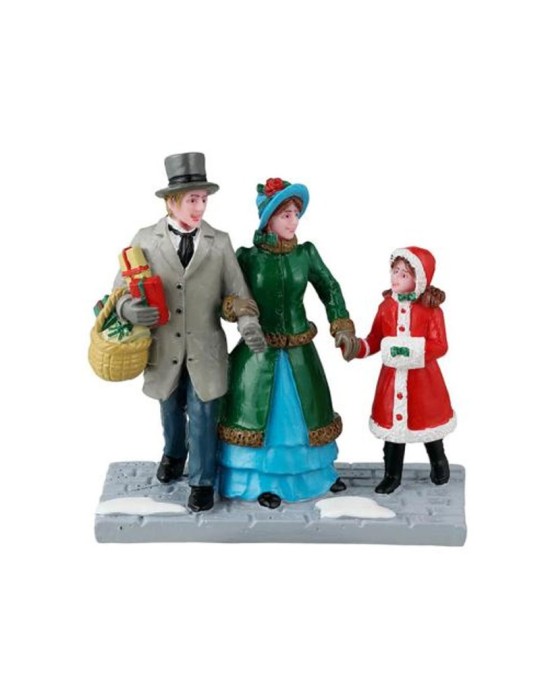 Lemax Christmas Eve Shopping - Statuina in Resina Cod. 42315
