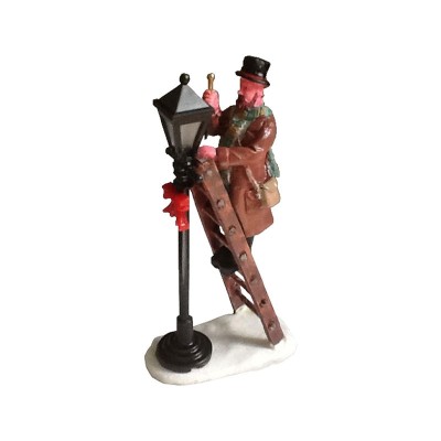 Lemax Lamplighter - Statuina in Resina Lampionaio Vintage...