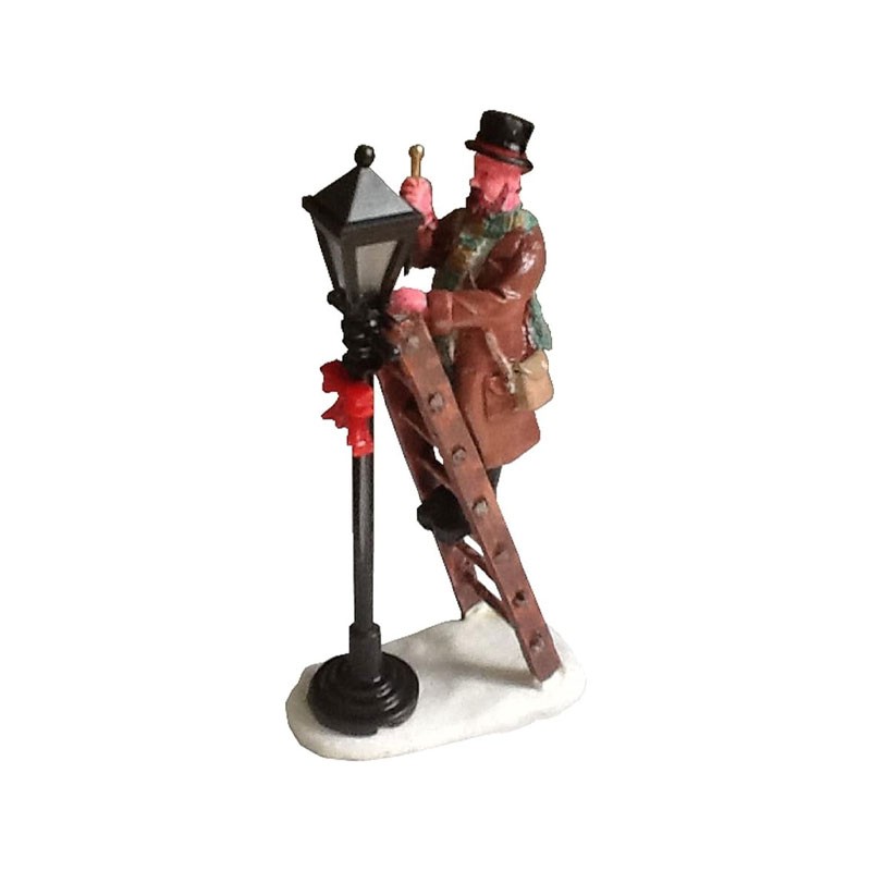 Lemax Lamplighter - Statuina in Resina Lampionaio Vintage Cod. 62327