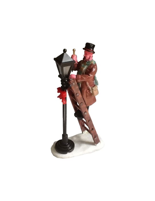 Lemax Lamplighter - Statuina in Resina Lampionaio Vintage Cod. 62327