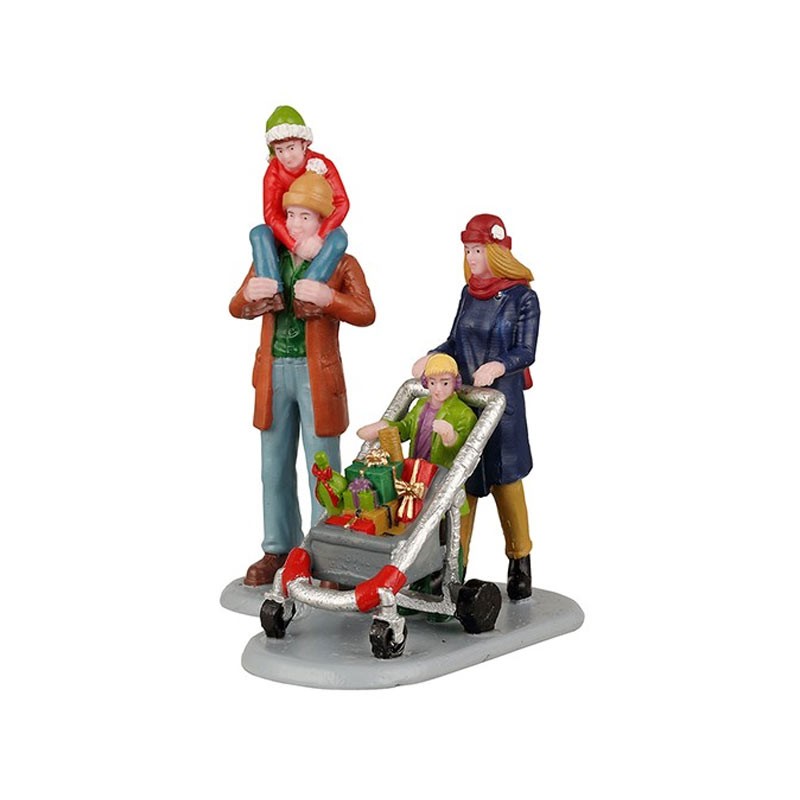 Lemax Family Holiday Shopping Spree - Set di 2 Personaggi Natalizi Cod. 22124