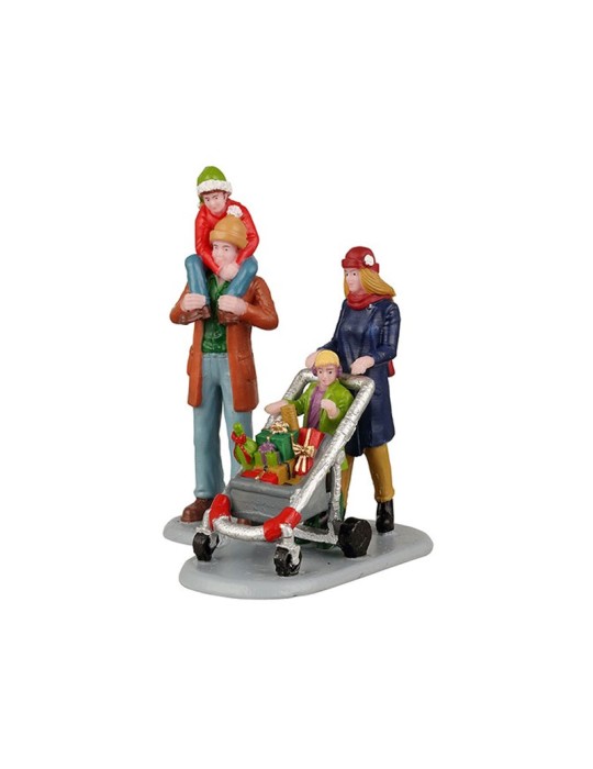 Lemax Family Holiday Shopping Spree - Set di 2 Personaggi Natalizi Cod. 22124