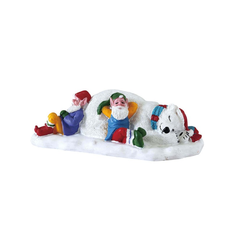 Lemax Taking A Break 72552 – Statuina in Resina Collezione Santa's Wonderland