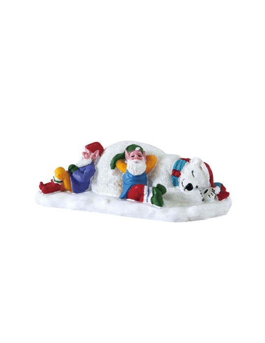 Lemax Taking A Break 72552 – Statuina in Resina Collezione Santa's Wonderland