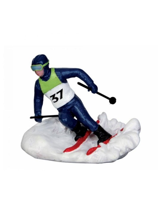 Lemax Slalom Racer - Statuina in Poliresina Sciatore in Discesa Cod. 32132