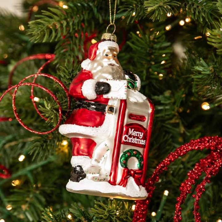EDG Babbo Natale con cassetta della posta alto 14 cm