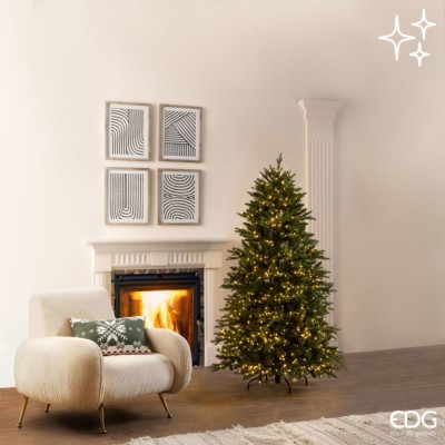 Albero di Natale Pino Cristallo H 180 cm con 1.500...