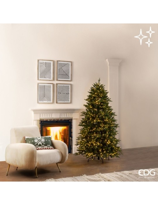 Albero di Natale Pino Cristallo H 180 cm con 1.500 MiniLED – EDG Enzo De Gasperi