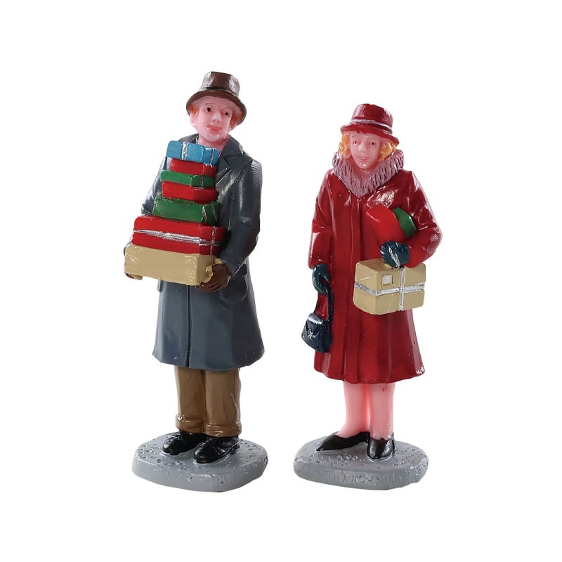 Lemax Mailing Frenzy - Set di 2 Personaggi Natalizi Cod. 82609