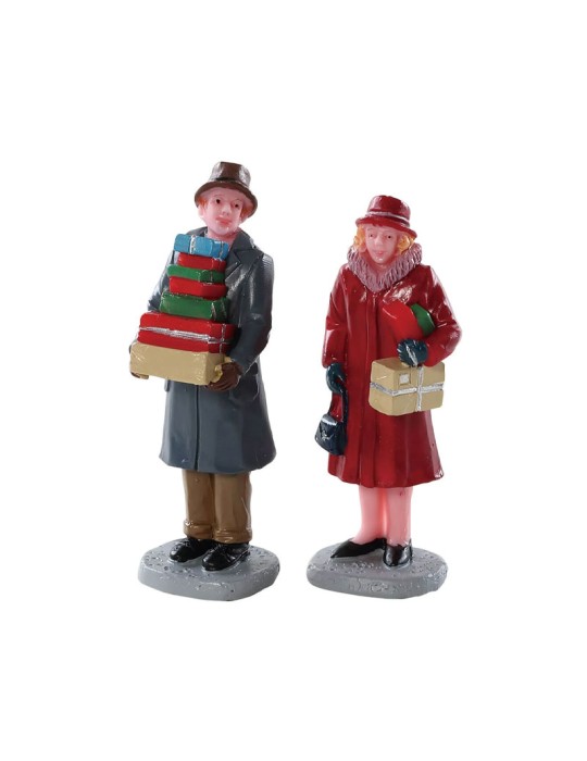 Lemax Mailing Frenzy - Set di 2 Personaggi Natalizi Cod. 82609