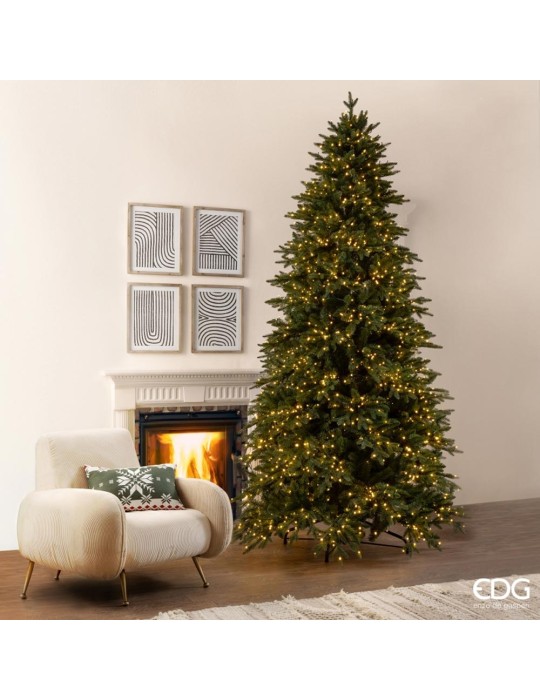 Albero di Natale Pino Cristallo EDG H.300 cm con 3800 MiniLED Integrati