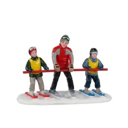 Lemax Bunny Slope Beginners 12027 set di personaggi