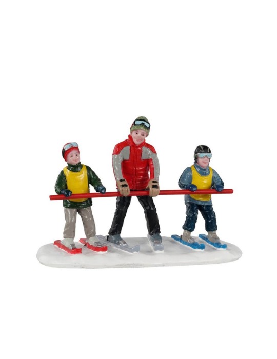 Lemax Bunny Slope Beginners - Set Personaggi Sciatori Cod. 12027