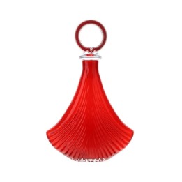 Hervit Bottiglia in vetro Shell rossa 33 × 12 cm alta 51 cm