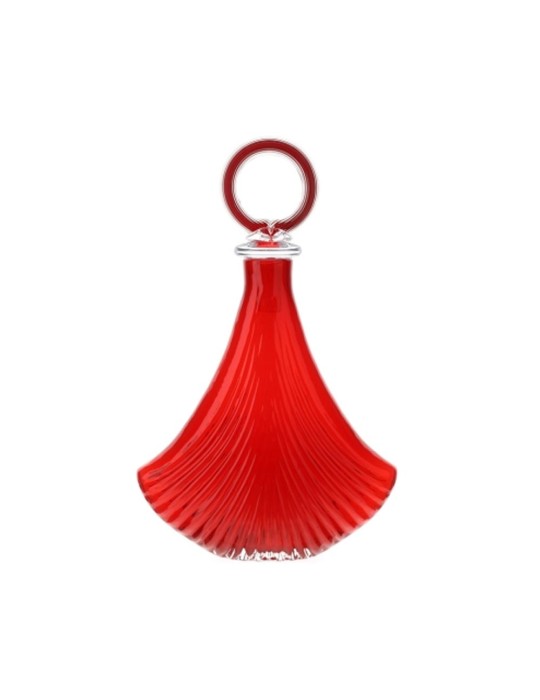 BOTTIGLIA VETRO SHELL ROSSO 33X12XH51CM
