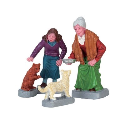 Cream for Kitty Lemax - Set da 4 Statuine in Poliresina