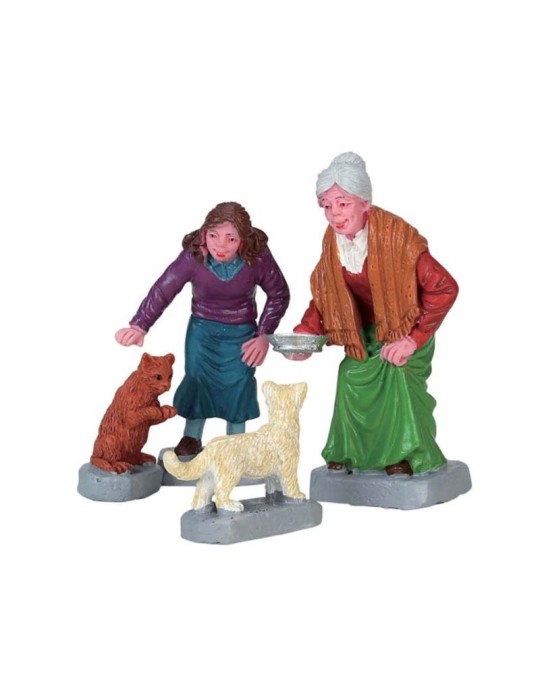 Cream for Kitty Lemax - Set da 4 Statuine in Poliresina