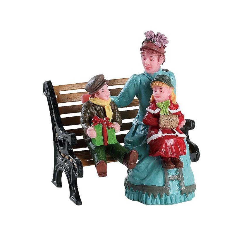 Lemax Sitting Together - Personaggi Natalizi Decorativi in Poliresina (cm 5,3h)