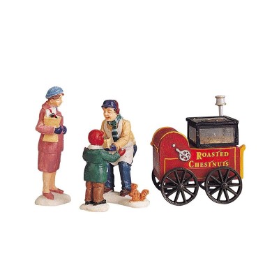 Set 4 Personaggi Lemax Roasted Chestnut Stand - Il...