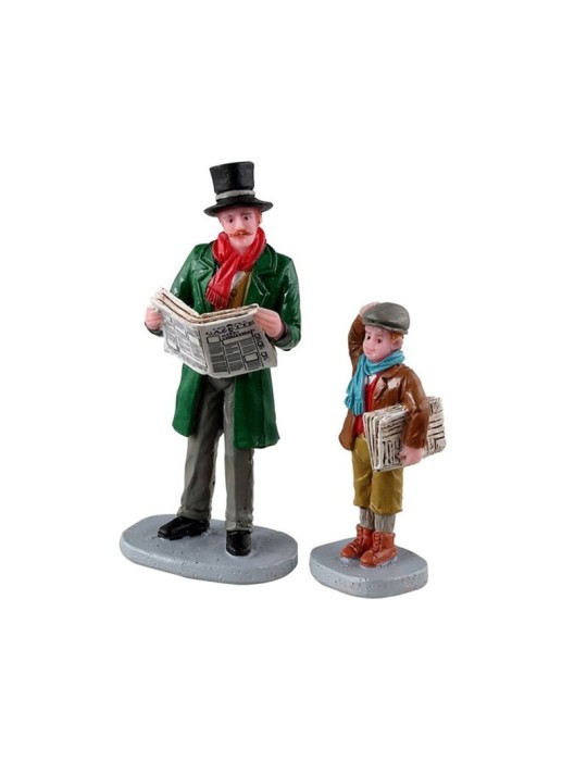 MERRY NEWSBOY, SET OF 2