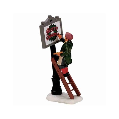 Lemax Sign Painter - Statuina in Resina Pittore d'Insegne...