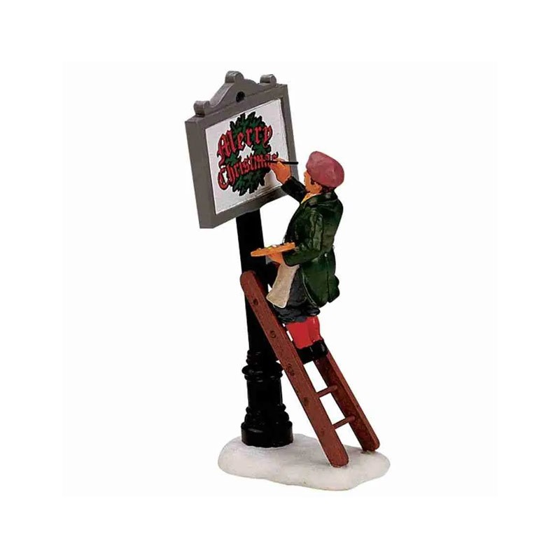 Lemax Sign Painter - Statuina in Resina Pittore d'Insegne Cod. 12527