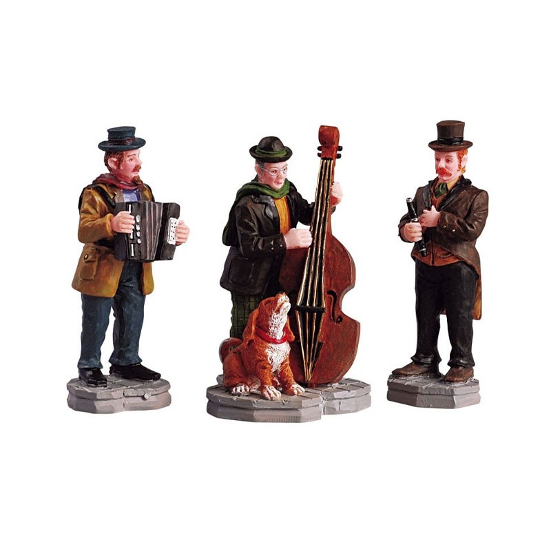 Lemax Streetside Trio - Set di 3 Personaggi da Collezione - Cod. 52035