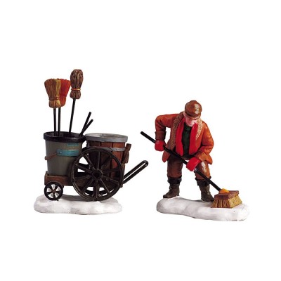 Lemax Street Sweeper 52093 – Set di 2 Statuine in Resina...
