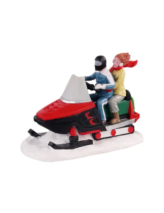 Lemax Off Trail Adventurers - Set Personaggi in Motoslitta Cod. 12018