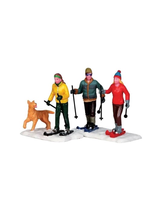 Lemax Cross Country Friends Set of 2 - Personaggi Natalizi Decorativi in Resina (cm 7,5h)